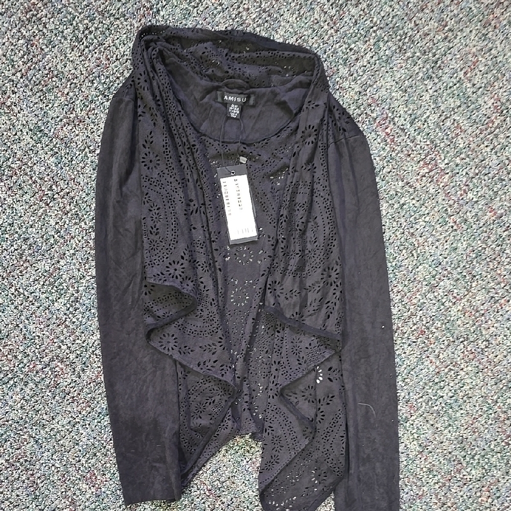 Black Westren Style Cardigan